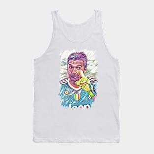 Buffon "NOT TODAY" Italian Legend - Abstract Portrait Tank Top